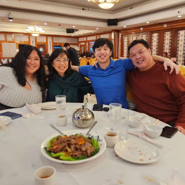 Lyman Chen with his family