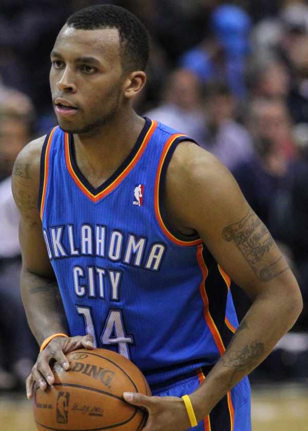 Daequan Cook with the Thunder in 2011